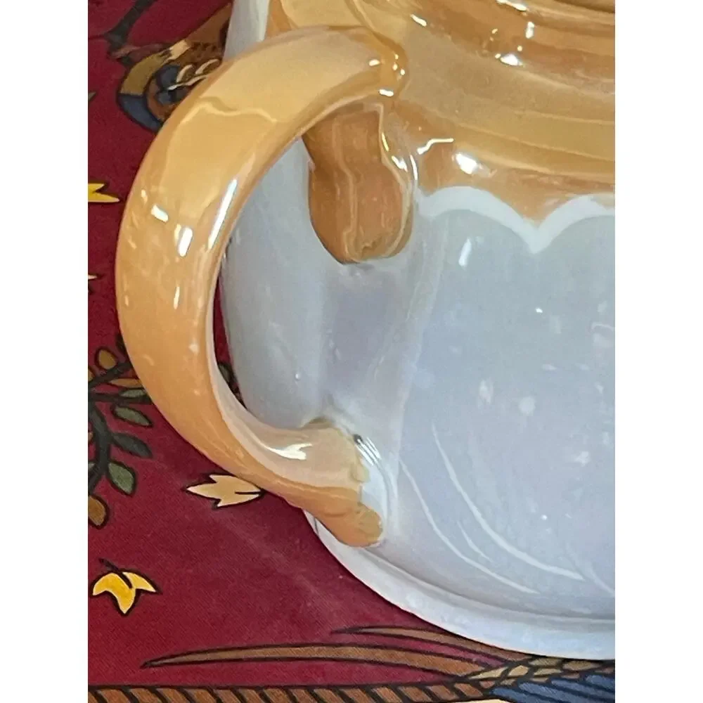 Vintage Rare Japanese Gold Teapot with Cherry Blossoms